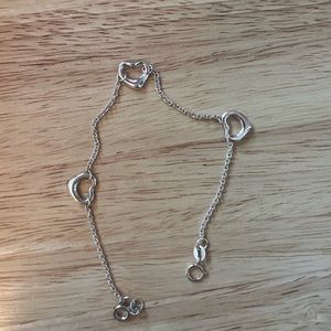 Silver heart bracelet